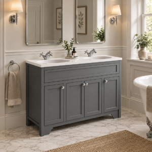 Harrogate D 1200 Floor Cabinet Dual Basin