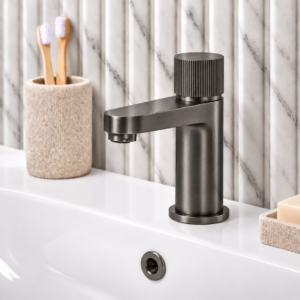Fluted Basin Mixer Tap