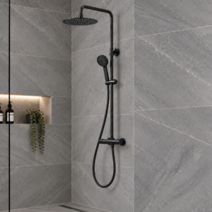 Round External Riser Shower – 2 way