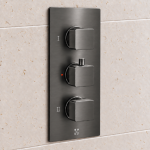 Soft Square Vertical 3 Outlet Shower Valve