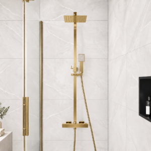 Square External Riser Shower – 2 way
