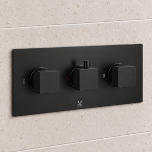 Soft Square Horizontal 3 Outlet Shower Valve