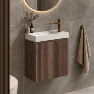 400 Fluted Cloakroom Wall Hung