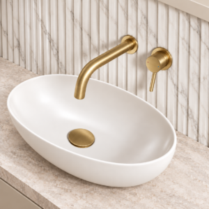 Smooth Wall Mounted Basin & Bath Mixer